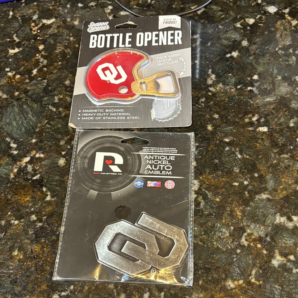 NEW University of Oklahoma Accessories X 2